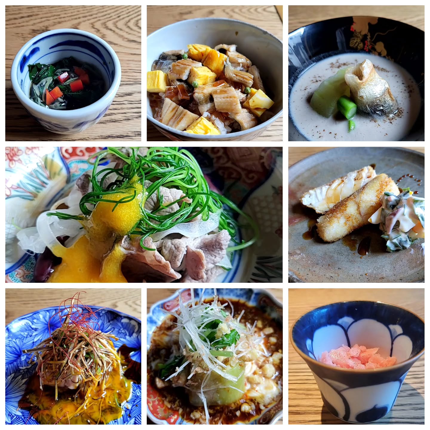 来月の献立(確定版)

・モロヘイヤと焼き海苔のお浸し
・刺身
・夏野菜色々
・ラムしゃぶとマンゴーピューレ
・よだれ茄子
・スズキフライ　ニラと梅のタルタル
・鮎すりながし
・トマトのグラニテと大葉のパンナコッタ
・鶏低温調理　スキヤキソース
・穴子ごはん
・甘味
全１１品

となりました
皆様のご予約お待ちしております。

#浦和ディナー　 #浦和和食　 　 #日本酒　 #ジビエ　 #あがりふじ　 
※※※※※※※※※※※※※※※※
ご予約はこちらからどうぞ
https://edisone.jp/agarifuji/

料理とお酒　あがりふじ

浦和区東仲町15-16 1階

定休日　月曜

営業時間
12:00〜23:00　※最終入店21:00
(12:00～17:00は２日前までにご予約お願いします)