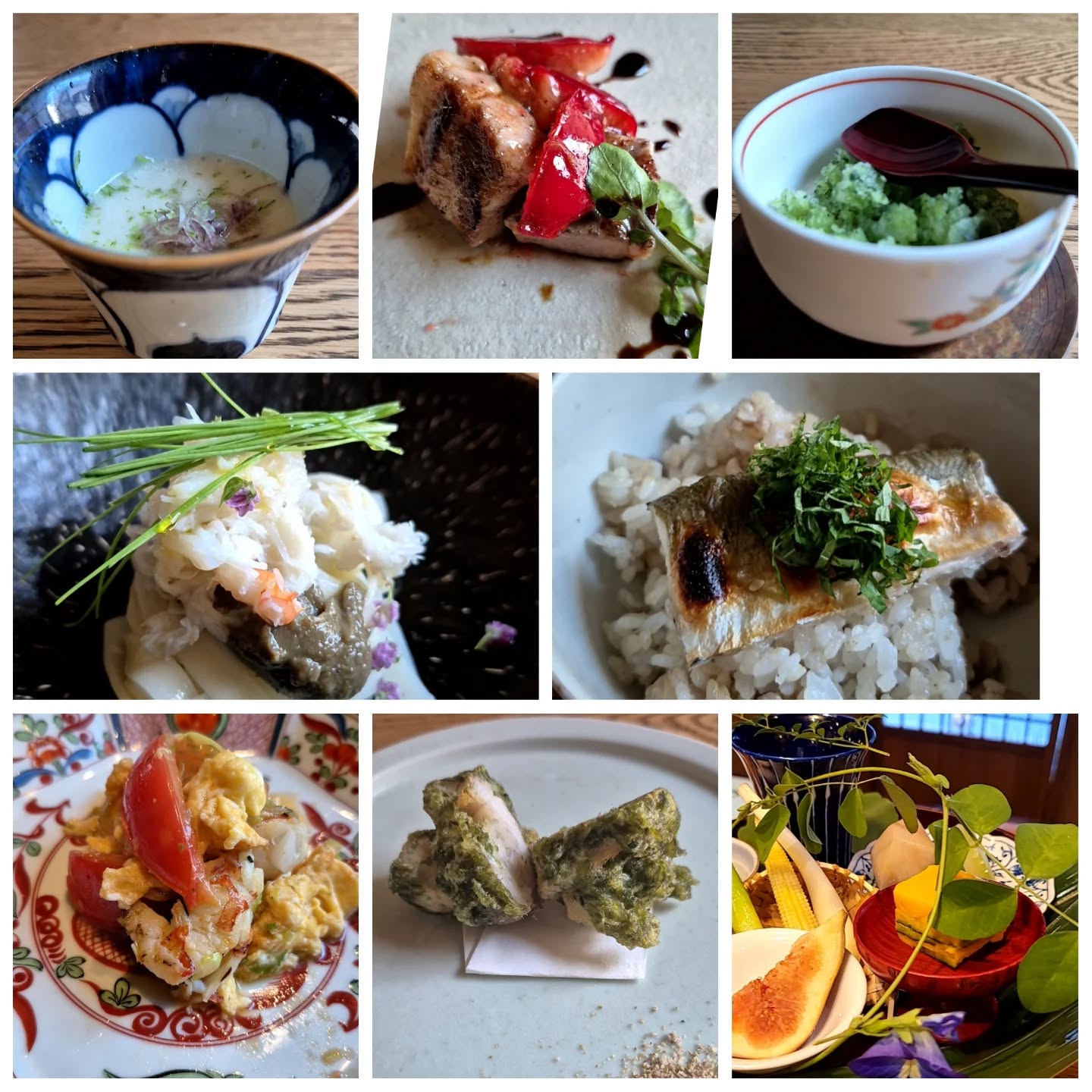 8月の営業開始します
今月の献立（再送)

【先付】　　とろろ汁　焼きナス
【刺身】　　日替わり
【お凌ぎ】　カニ味噌混ぜそば
【酒菜】　　夏のつまみ色々
【揚物】　　かます蓮根
【炒物】　　海老　トマト　玉子
【箸休め】　大葉パンナコッタ　胡瓜グラニテ
【肉】　　　イベリコ豚紅茶煮　スモモソース
【酢物】　　桃とガリ
【〆】　　　鮎ご飯
【甘味】　　日替わり

となっております
よろしくお願いいたします





※※※※※※※※※※※※※※※※
ご予約はこちらからどうぞ
https://edisone.jp/agarifuji/

料理とお酒　あがりふじ

浦和区東仲町15-16 1階

定休日　月曜

営業時間
12:00〜23:00　※最終入店21:00
(12:00～17:00は２日前までにご予約お願いします)