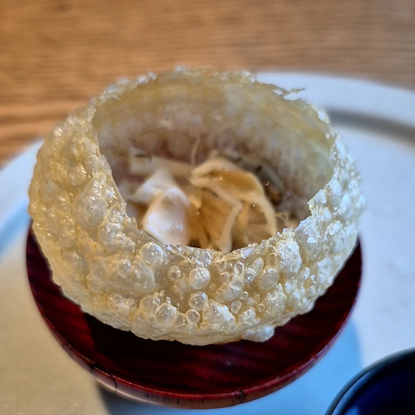 来月の試作
「パニプリ」

インドのストリートフードのパニプリですが
中身は和風に。
里芋のマッシュ、クリームチーズ、舞茸のソテー、柚子胡椒が入ってます
南蛮酢を入れて一口でどうぞ

※※※※※※※※※※※※※※※※
ご予約はこちらからどうぞ
https://edisone.jp/agarifuji/

料理とお酒　あがりふじ

浦和区東仲町15-16 1階

定休日　月曜

営業時間
12:00〜23:00　※最終入店21:00
(12:00～17:00は２日前までにご予約お願いします)