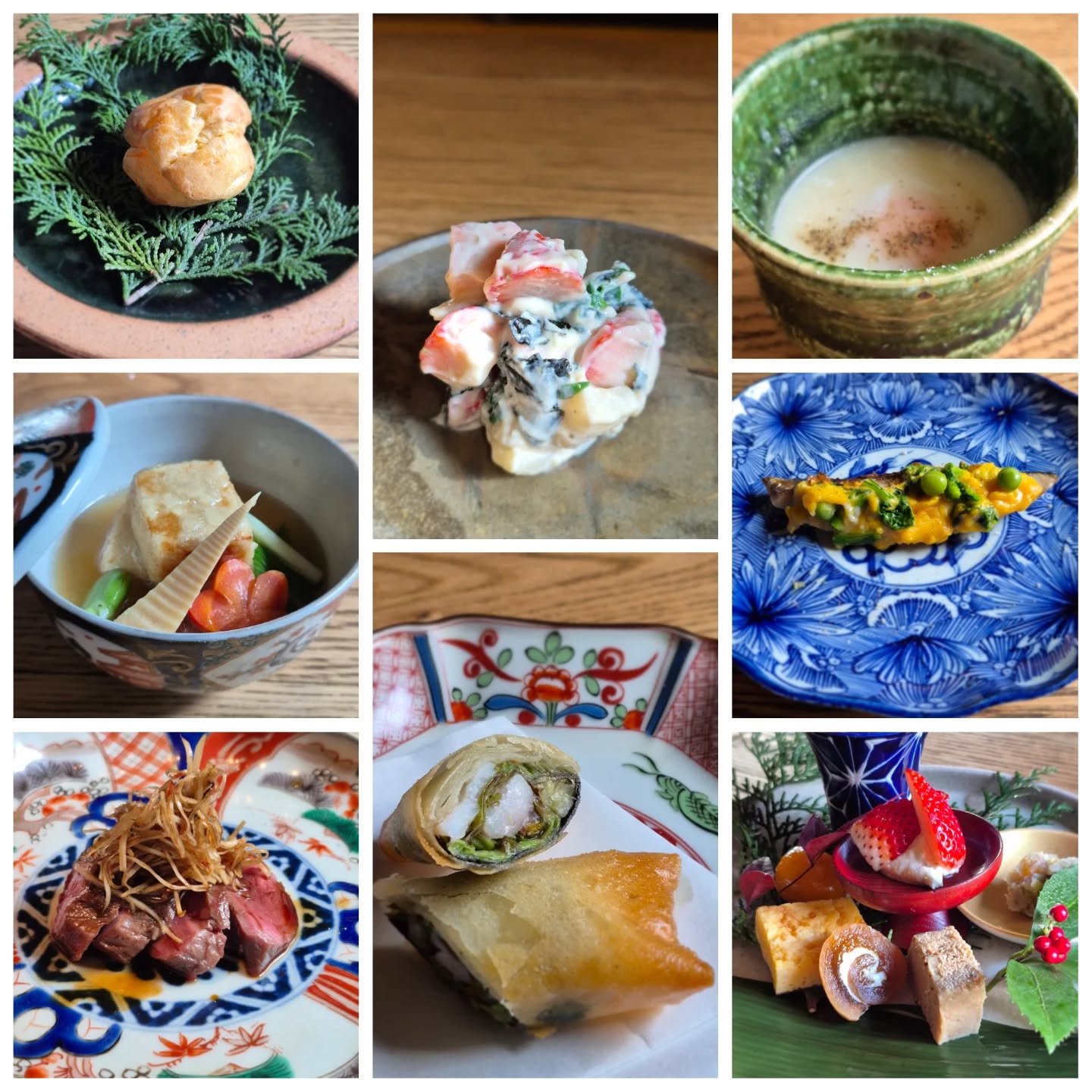 大変遅くなりました。
今月の献立です
【先付】あん肝シュークリーム
【椀】　新玉ねぎすりながし　温玉
【刺身】日替わり
【八寸】日替わり
【揚物】ふきのとう春巻き
【煮物】高野豆腐オランダ煮　春野菜
【魚】　鰆菜種焼き
【箸休】苺白和え　百合根　海苔　春菊
【肉】　鹿ときんぴら
【〆】　牡蠣雑炊
【甘味】水菓子

となっております
今月も何卒よろしくお願いいたします

※※※※※※※※※※※※※※※※

浦和での両家顔合わせなど節目のお食事や接待
ご家族、友人のグループでのご利用にもおすすめです

ご予約はこちらからどうぞ
https://edisone.jp/agarifuji/

料理とお酒　あがりふじ

浦和区東仲町15-16 1階

定休日　月曜

営業時間
12:00〜23:00　※最終入店21:00
(12:00～17:00は２日前までにご予約お願いします)