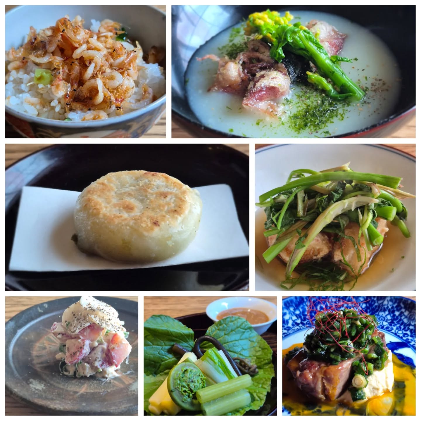 【4月の献立】

冷製茶碗蒸し　パセリの餡掛け
刺身
春野菜　田舎からし酢味噌
八寸
空豆のおやき
苺　うど　クレソン　胡麻クリームチーズ和え
ホタルイカ天ぷら　新じゃがすりながし
白身魚　芹　南蛮酢
ラム　ひよこ豆ペースト　ニラだれ
桜えびごはん
甘味

全11品
となりました
よろしくお願いします

※※※※※※※※※※※※※※※※

浦和での両家顔合わせなど節目のお食事や接待
ご家族、友人のグループでのご利用にもおすすめです

ご予約はこちらからどうぞ
https://edisone.jp/agarifuji/

料理とお酒　あがりふじ

浦和区東仲町15-16 1階

定休日　月曜

営業時間
12:00〜23:00　※最終入店21:00
(12:00～17:00は２日前までにご予約お願いします)